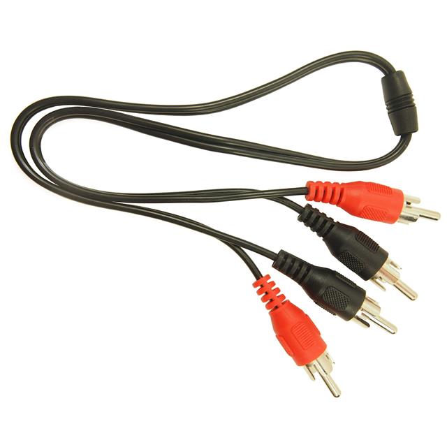 DUALPHONO LEAD RED BLACK 0.5M