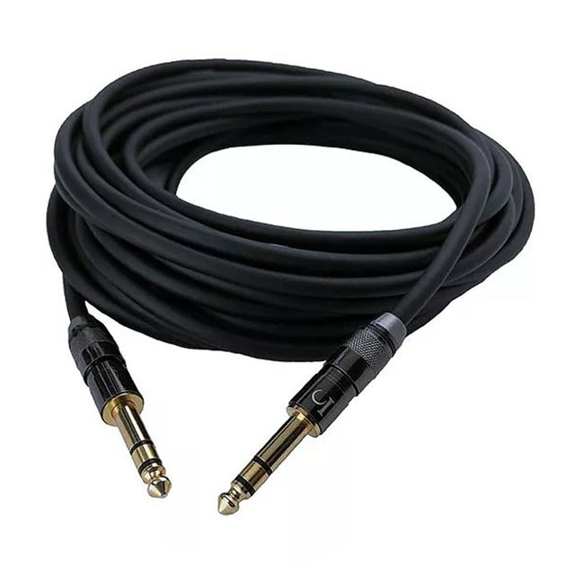 CABLE BLACK/GOLD CONN STEREO 3'
