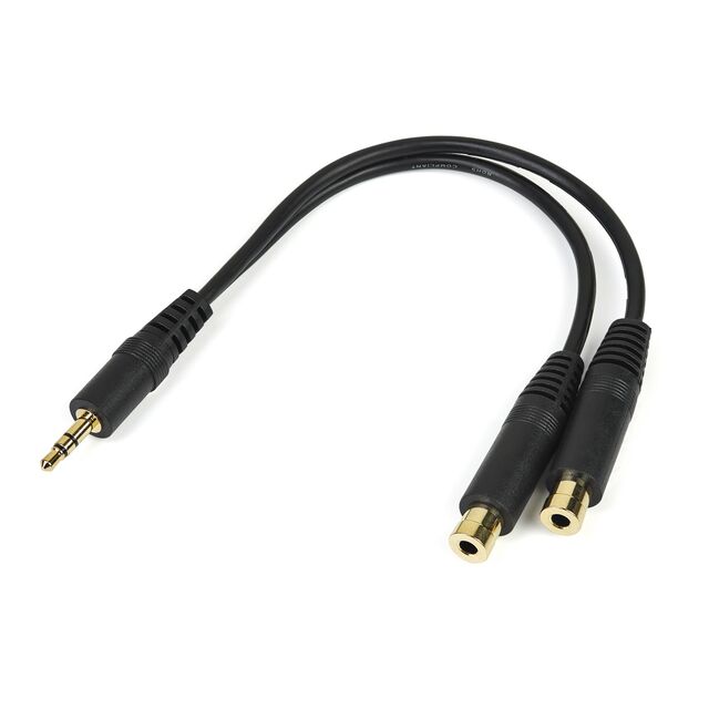 6IN STEREO SPLITTER CABLE