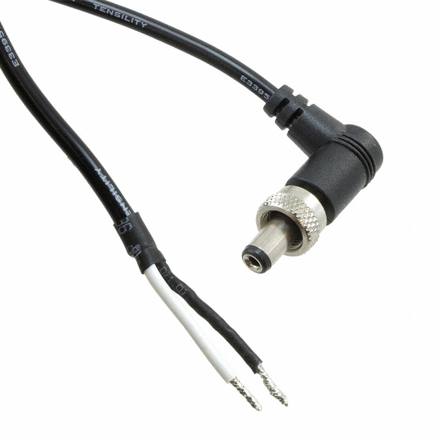 CBL ASSY 2.1MM PLUG-CBL RND 6.6'