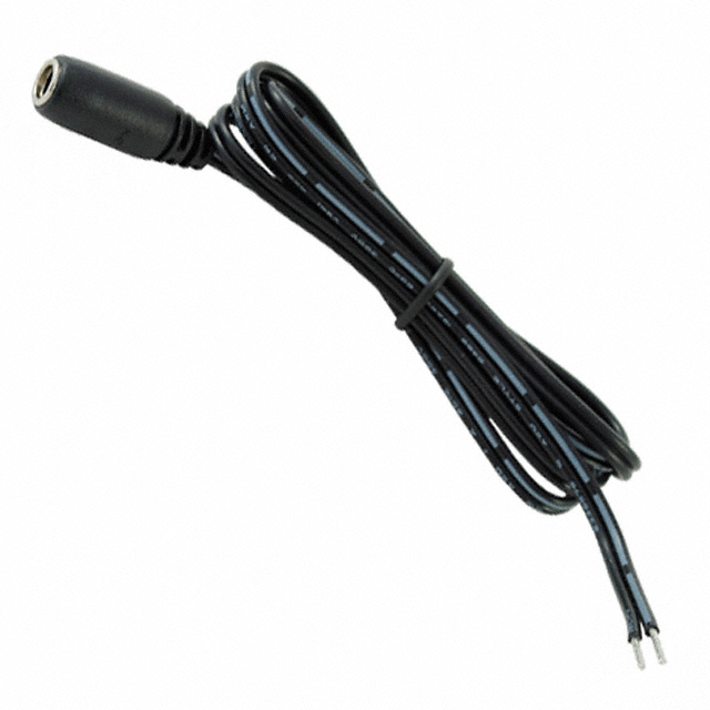 CBL ASSY 2.1MM JACK-CBL FLAT 3'