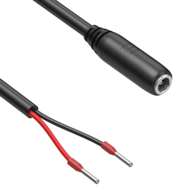 CBL ASSY 2.1MM JACK-FERRULES 6'