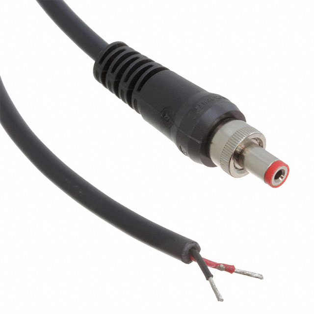 CBL ASSY 2.1MM PLUG-CBL RND 6.6'