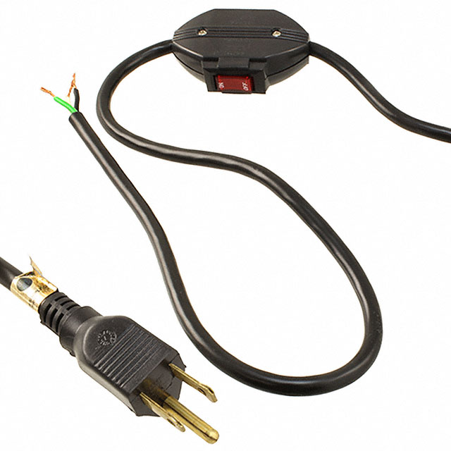 CORD 18AWG NEMA 5-15P TO CBL 8'