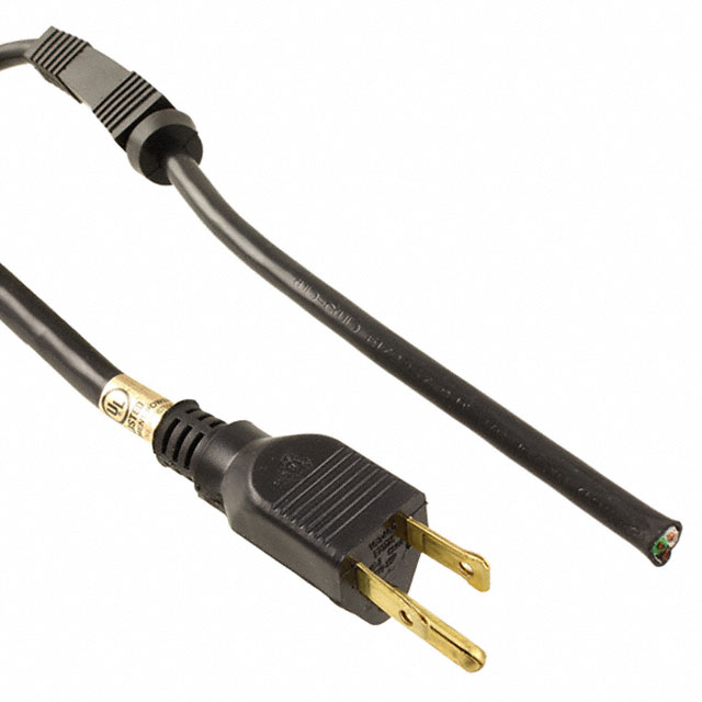 CORD 16AWG NEMA 5-15P TO CBL 6'
