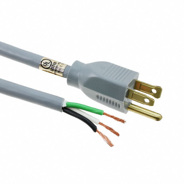 CORD 16AWG NEMA 5-15P TO CBL 9'