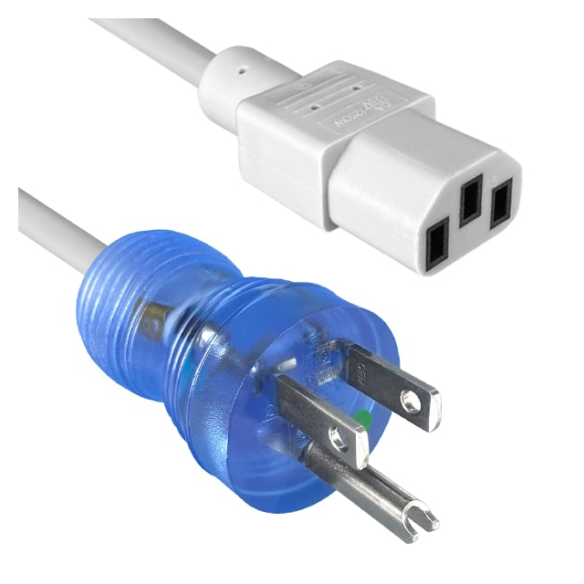 CORD 18AWG NEMA5-15P - IEC320 8'