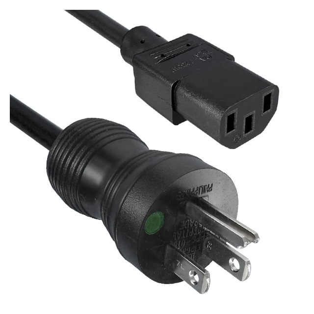 CRD 16AWG NEMA5-15P - 320C13 10'