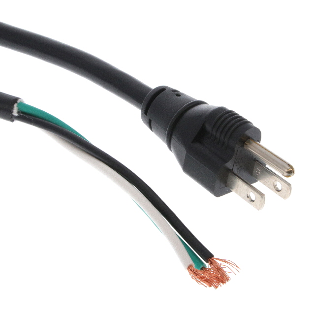 CORD 14AWG NEMA 5-15P TO CBL 10'