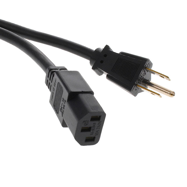 CORD 18AWG NEMA5-15-IEC320 0.98'