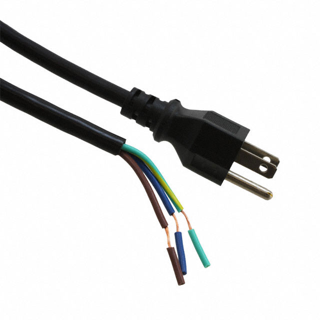 CORD 18AWG NEMA 5-15P TO CBL 12'