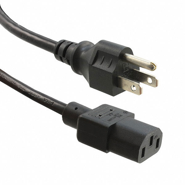 CORD 18AWG 5-15P - 320-C13 6.56'