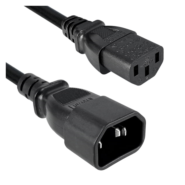 CORD 18AWG IEC320C14 - C13 8.2'