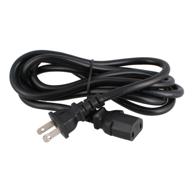 CORD 18AWG NEMA 1-15P-IEC 320 6'