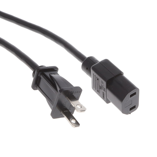 CORD 18AWG NEMA1-15P-IEC320 9'