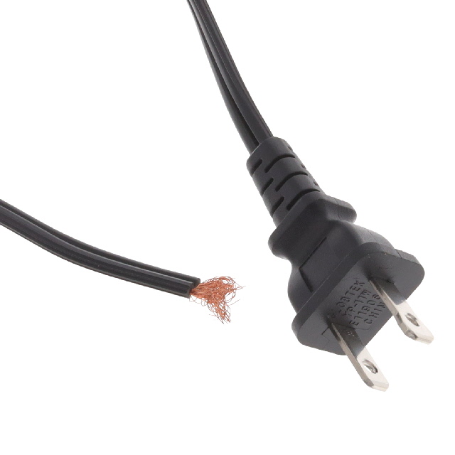 CORD 18AWG NEMA 1-15P-CBL 6.56'
