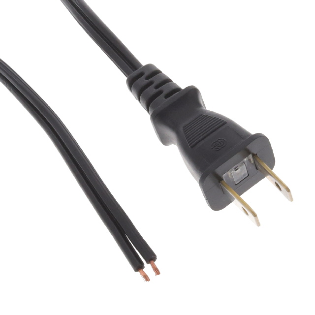 CORD 18AWG NEMA 1-15P-CBL 6.56'