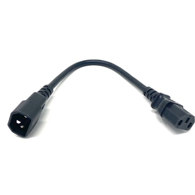CORD 18AWG IEC320-IEC320 1.02'