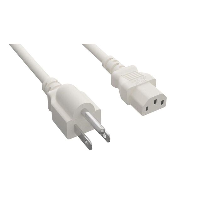 PWR CORD NEMA5-15P/C13 18AWG 6'