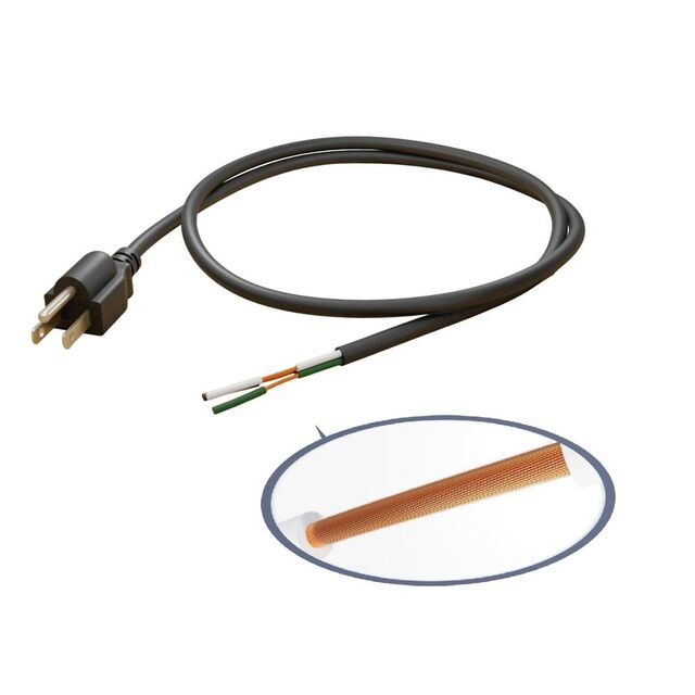 18/3 SJT 5-15P/PIGTAIL ROJ 6'