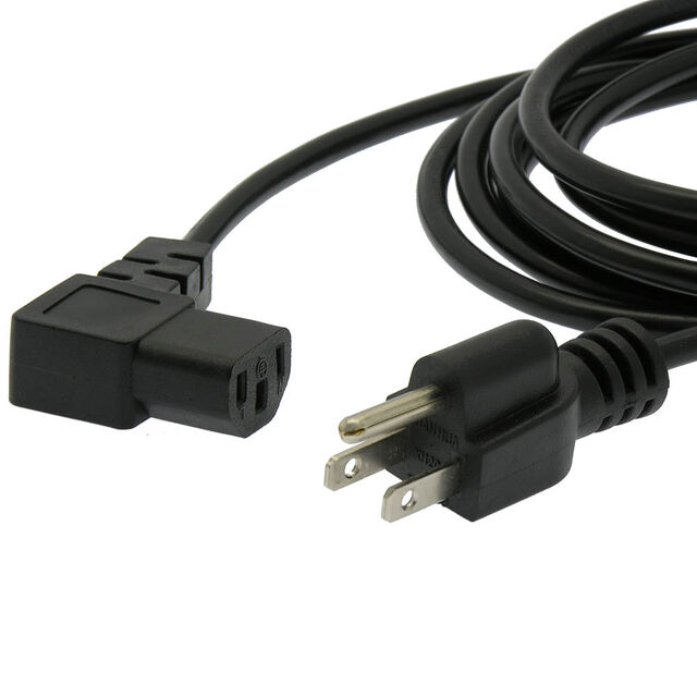 6Ft Computer Power Cord 5-15P to