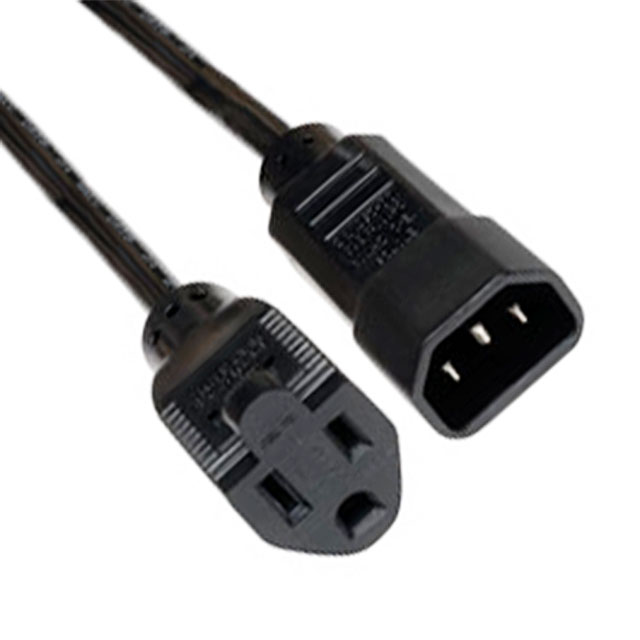 CORD 18AWG IEC320-C14 - NEMA5 1'