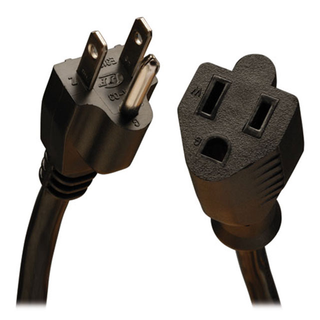 CORD 16AWG NEMA5-15P - 5-15R 1'