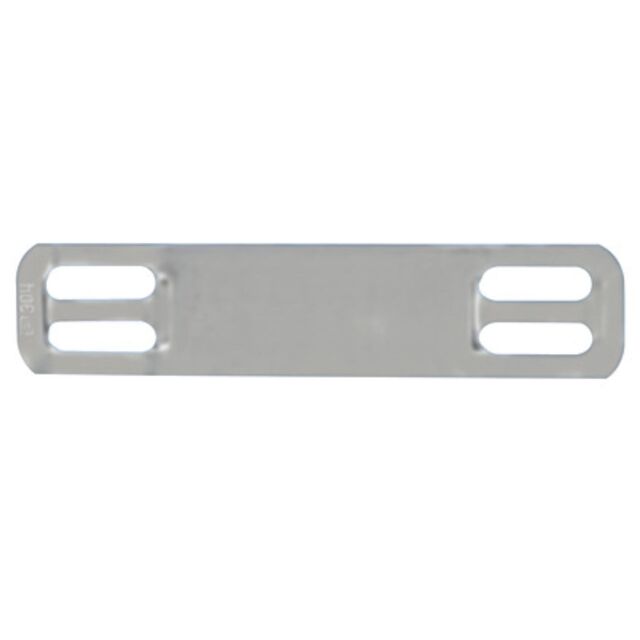 MARKER PLATE, 316 SS, 4 HOLE, 1.