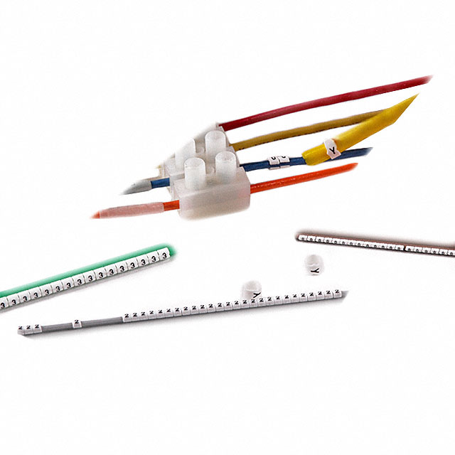 WIRE MARKER SLIP-ON 2.3MM WHITE