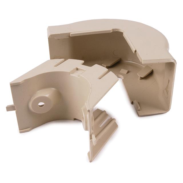 3/4" EXT CRNR CVR 1" BEND IVORY