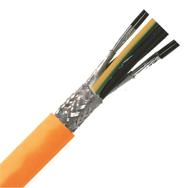 CABLE 8COND 14/18AWG ORNG 1=25'
