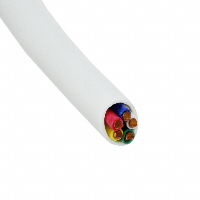 CABLE 5COND 18AWG WHITE 50'