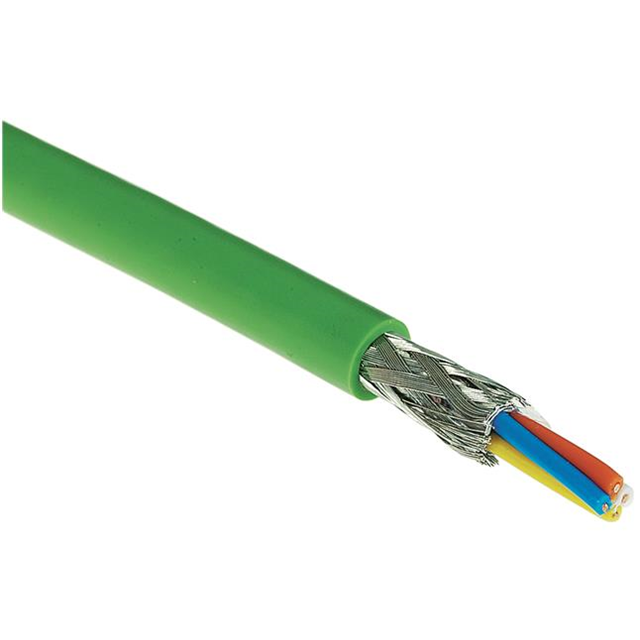 CABLE CAT5 4COND 22AWG GRN 100M