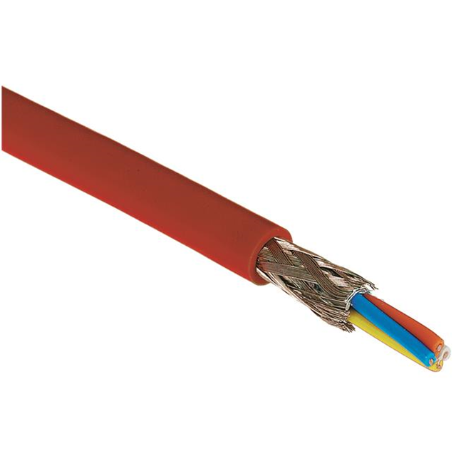 CABLE CAT5 4CON 22AWG RED 50M