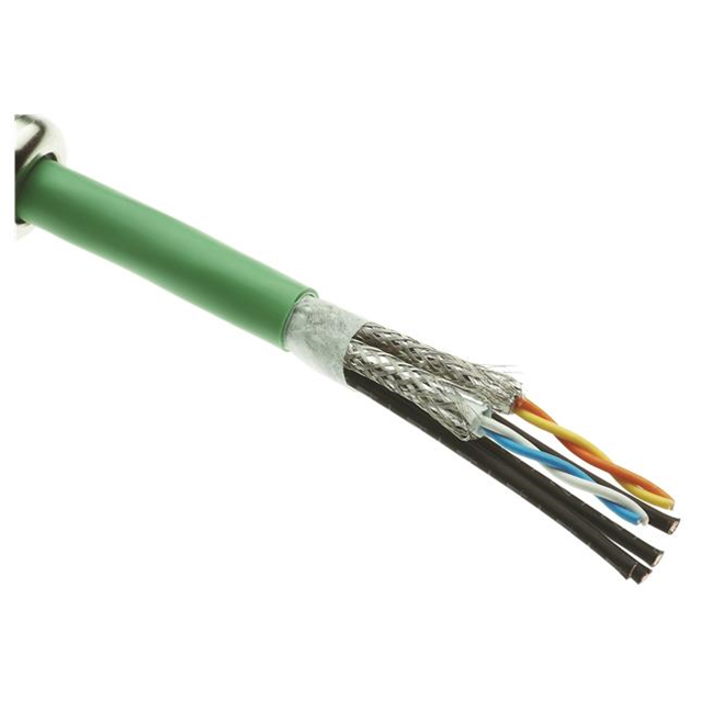CABLE CAT5 8COND GREEN SHLD 20M