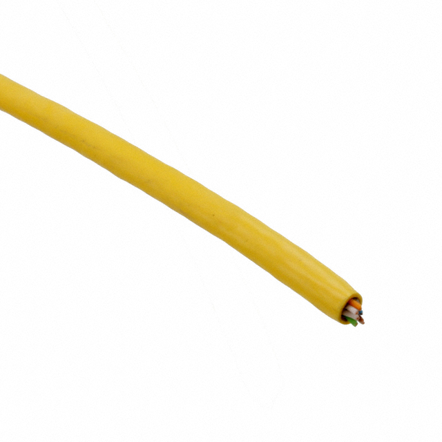 CABLE CAT6A 8COND 26AWG YLW 50M