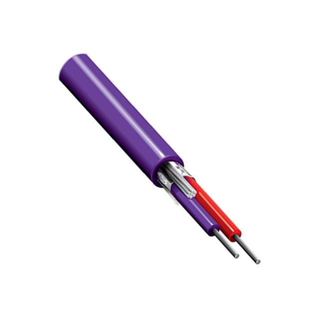 CABLE 2CON 16AWG VIO SHLD