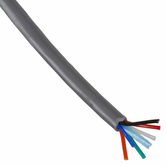 CABLE 6COND 22AWG SLATE FEET
