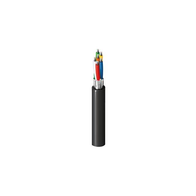 CABLE 6COND 26AWG BLK SHLD