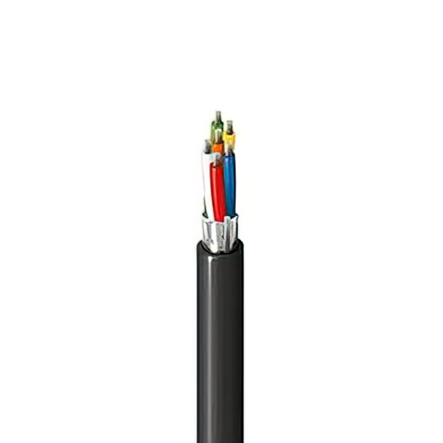 CABLE 6COND 26AWG BLK SHLD