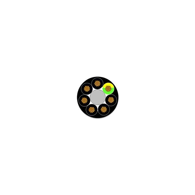 CABLE 7COND 16AWG BLACK 100M