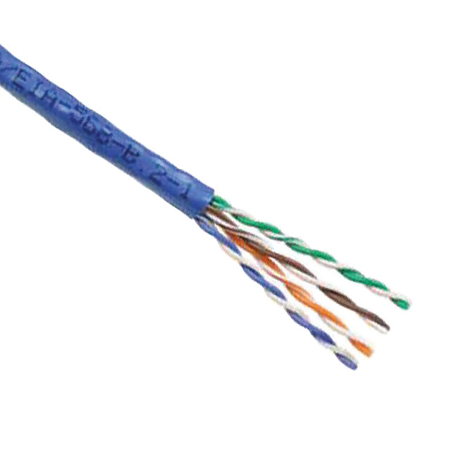 CABLE CAT5E 8CON 24AWG BLUE 500'