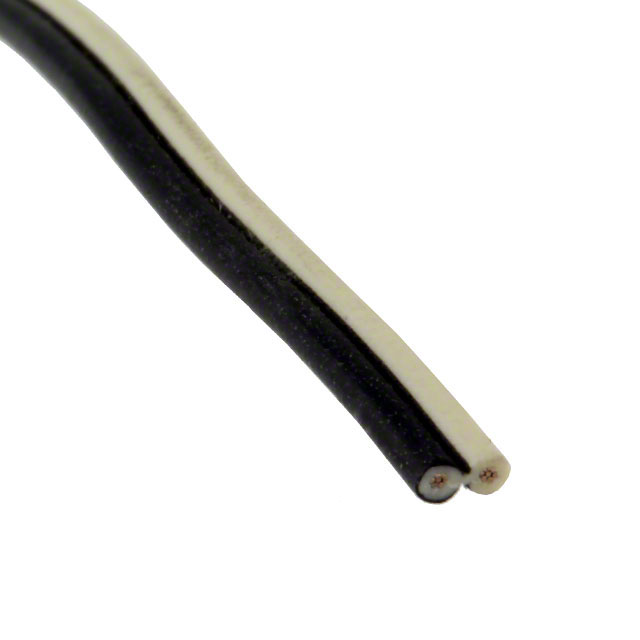 CABLE 2COND 26AWG BLK/WHITE 100'