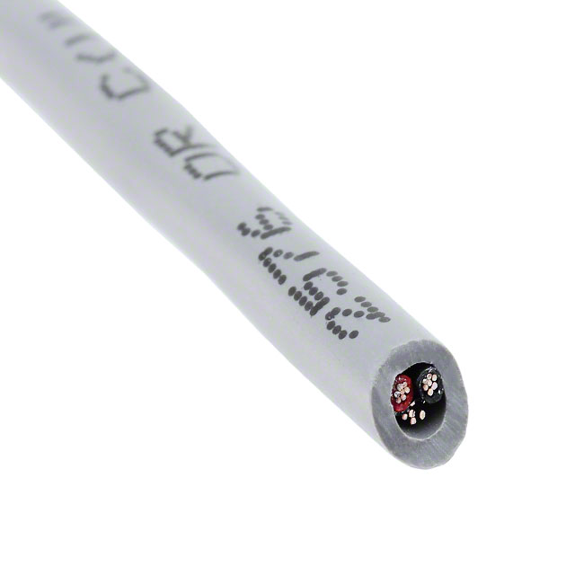 CABLE 2CON 22AWG SLATE SHLD 500'