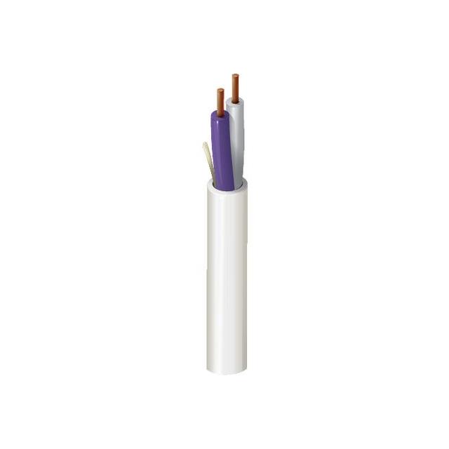 CABLE 2COND 18AWG WHITE