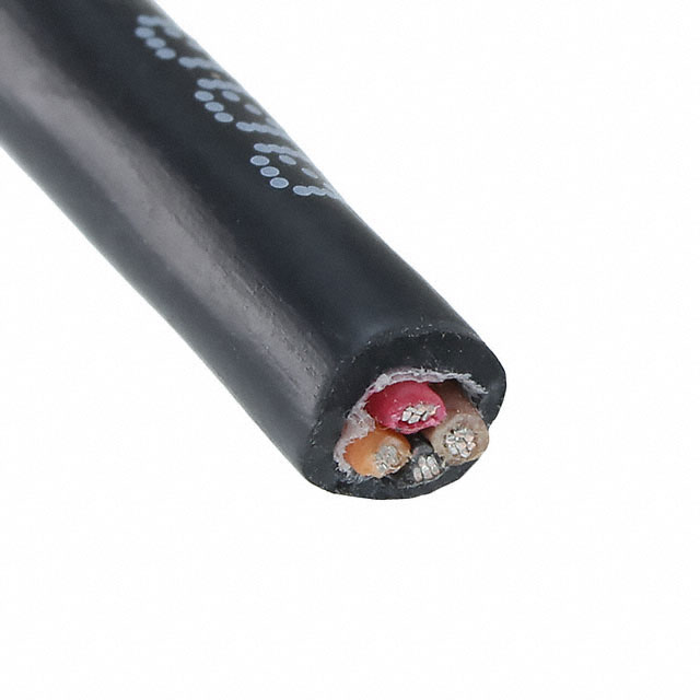 CABLE 4COND 22AWG BLACK FEET