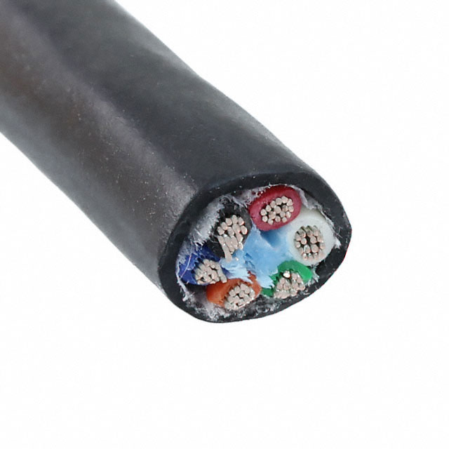 CABLE 6COND 16AWG BLACK 1000'
