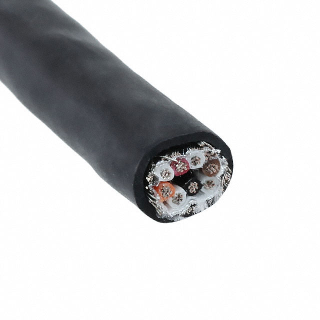MULTI-PAIR 8COND 22AWG BLK FEET