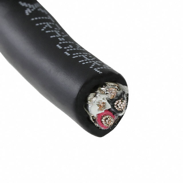 CABLE 3COND 16AWG BLK SHLD 100'