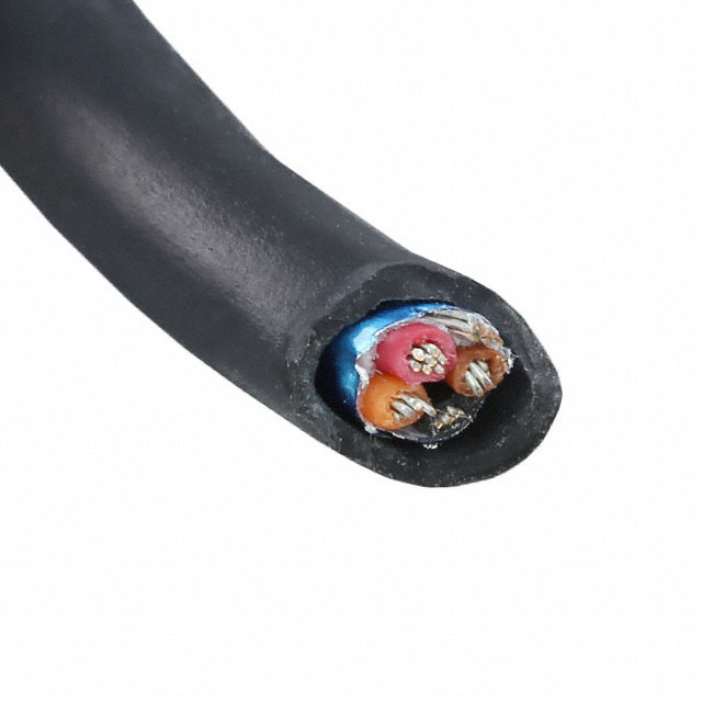 CABLE 4COND 18AWG BLK SHLD 100'